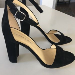 Ivanka Trump velvet strappy heels. Brand new!